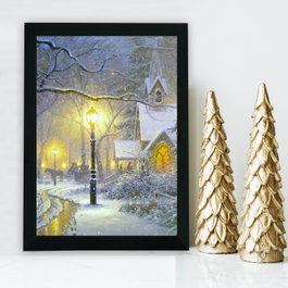 Wallity Cuadro Decorativo Enmarcado en MDF Multicolor 24 x 29 cm